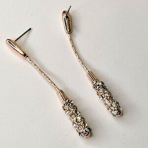 Crystal Teardrop Earring Gold tone Crystal Earring